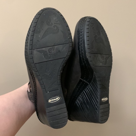 Dr Scholls Womens Blakely Ankle Boot Wedge Heel Black Y2K 90’s Size: 7.5 - Picture 9 of 9